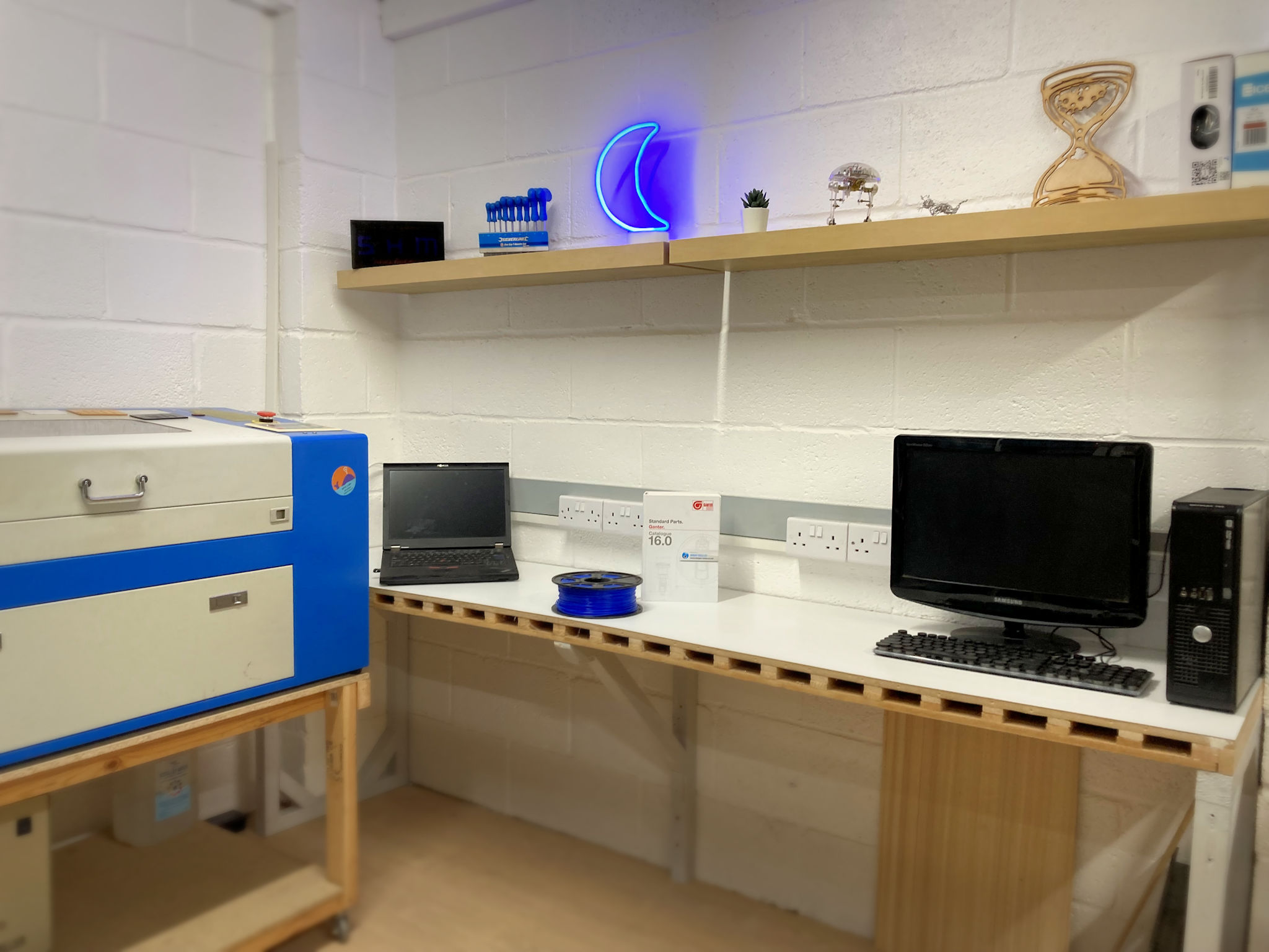 The Laser Cutter area of the Makerspace